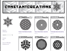 Tablet Screenshot of constantcreations.org